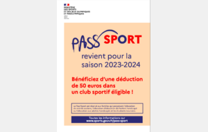 Reconduction du Pass'sport